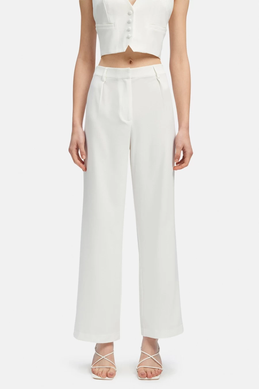 Bardot Women's Callista Pant In Ivory - Elegant High-Waisted Trousers for Women