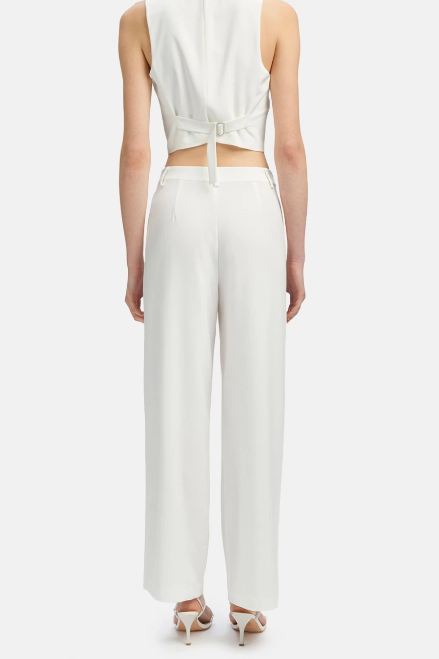Bardot Women's Callista Pant In Ivory - Elegant High-Waisted Trousers for Women