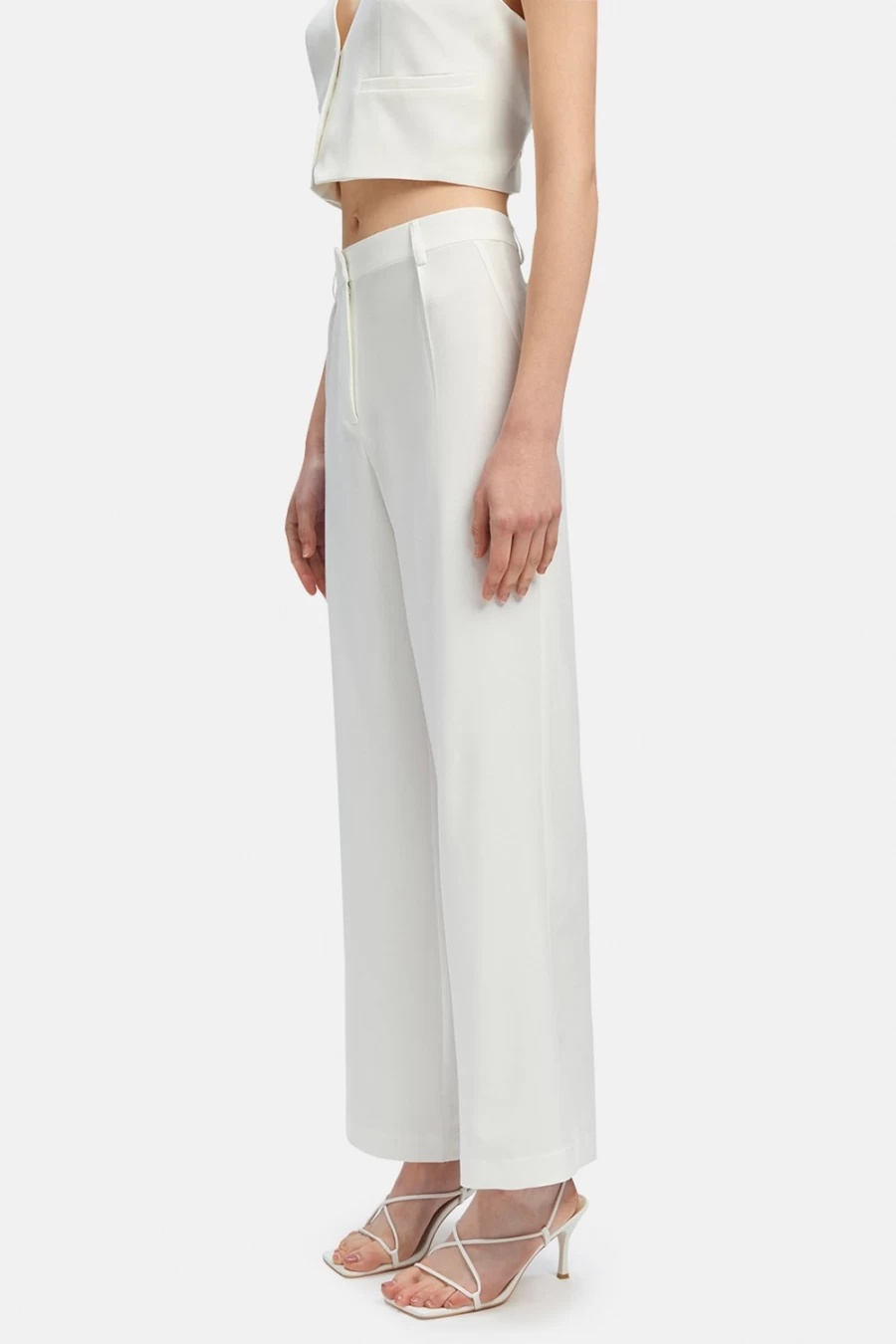 Bardot Women's Callista Pant In Ivory - Elegant High-Waisted Trousers for Women