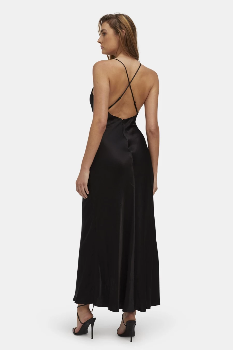 Bardot Women's Black Zuri Slip Dress - Elegant Nightwear & Loungewear