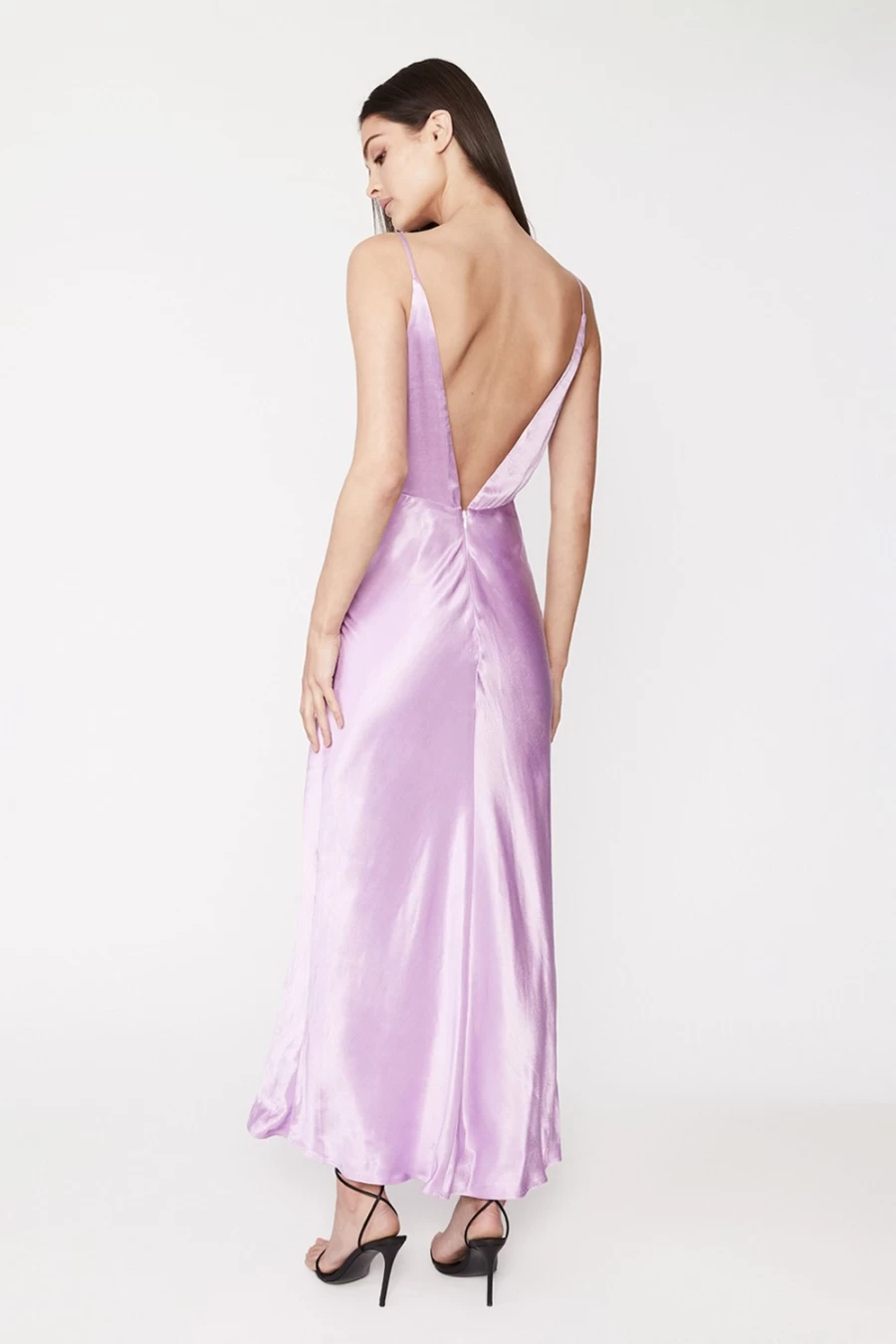 Bardot Women's Lilac Capri Slip Dress - Elegant Sleeveless Midi Dress