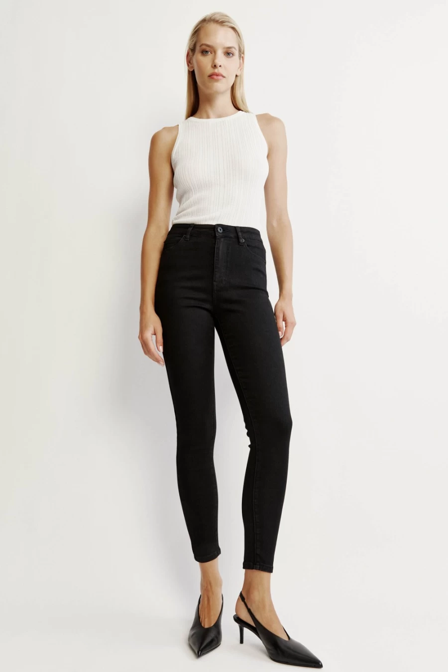 Bardot Women's Khloe High Rise Black Jeans