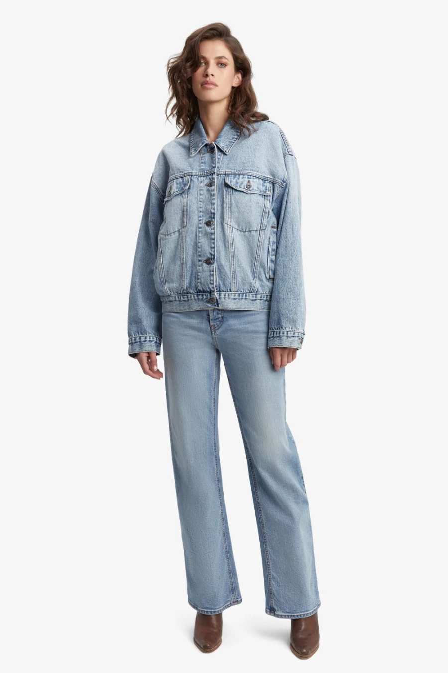 Bardot Women's Vintage Straight Leg Jeans - Nouvelle High Waist Denim Pants