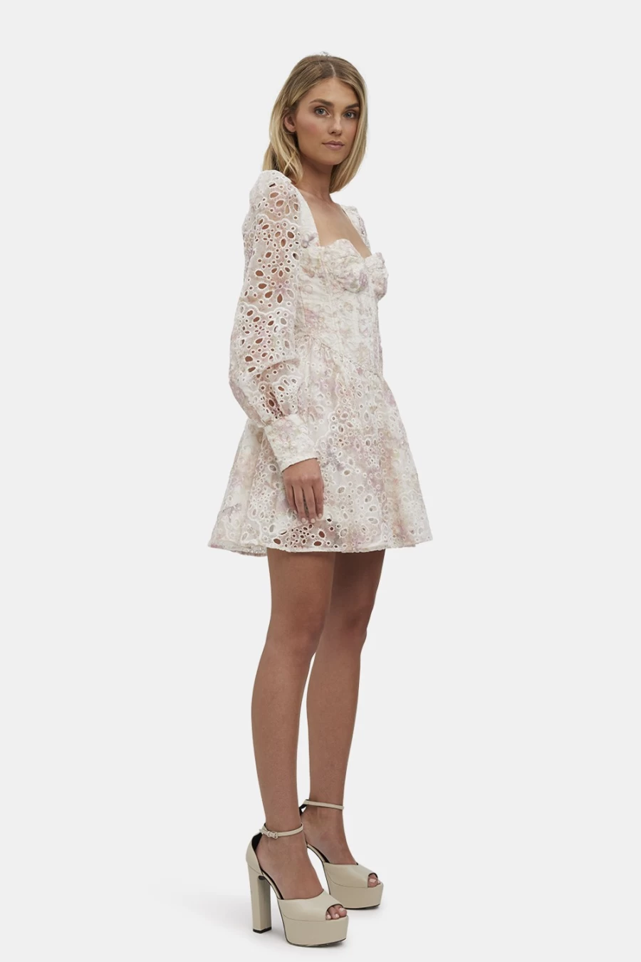 Bardot Women's Lila Flounce Dress in Autumn Floral - Elegant Ruffled Midi Dress