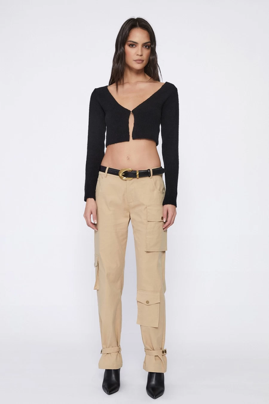 Bardot Women's Charlie Cargo Pants in Tan - Stylish & Functional Cargo Trousers