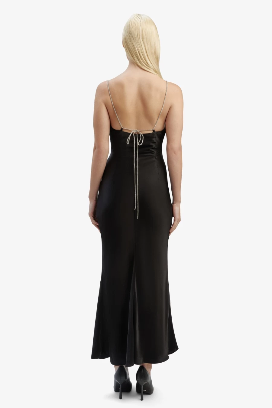 Bardot Women's Black Lili Midi Dress - Elegant Knee-Length Style