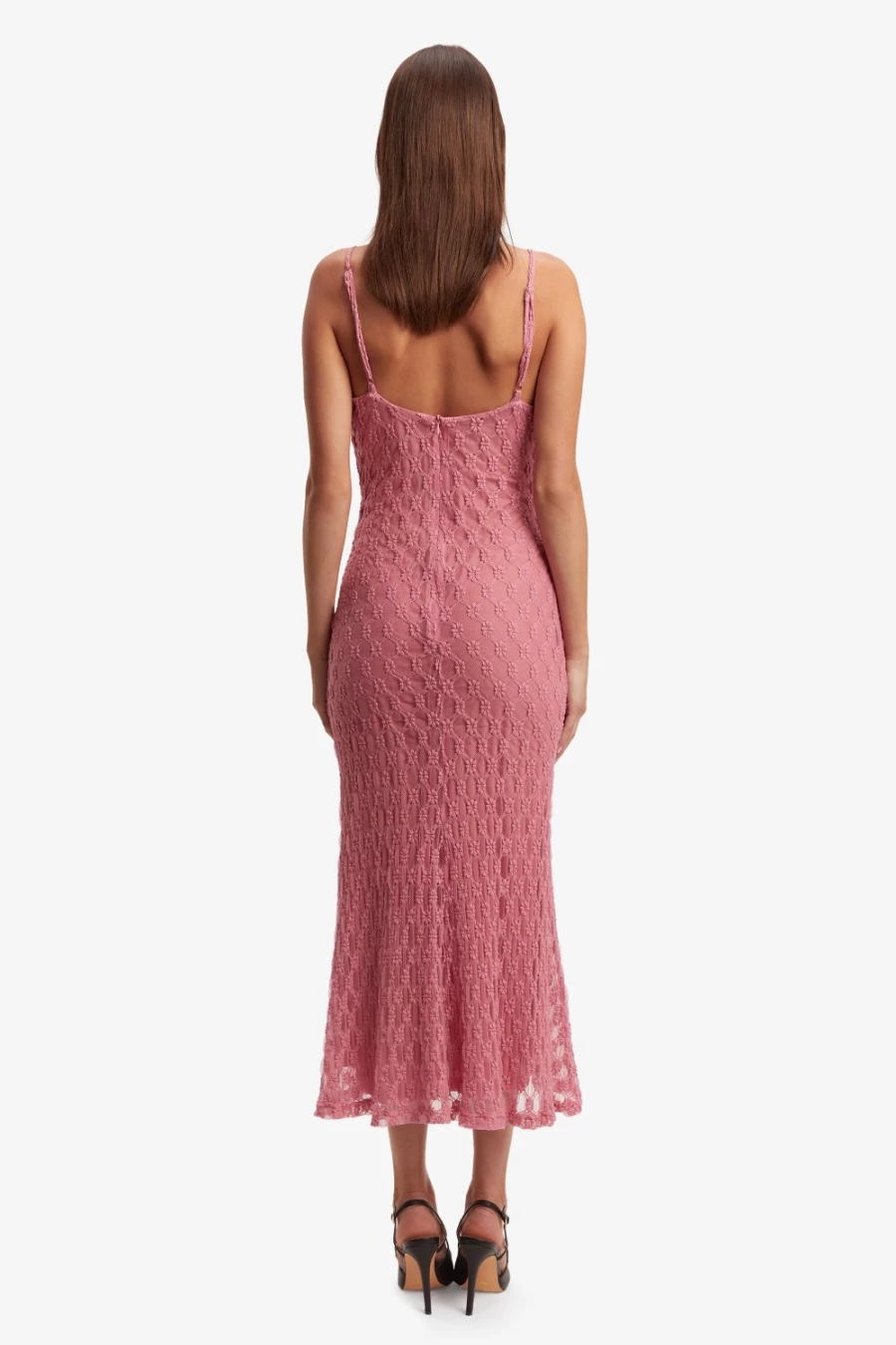 Bardot Women's Lili Pink Mesh Midi Dress - Adoni Style