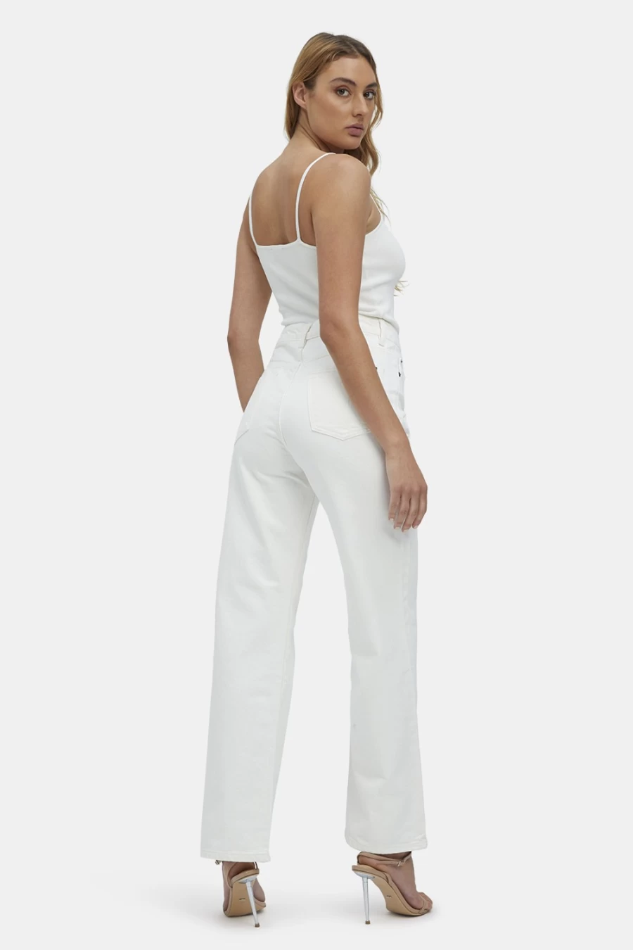 Bardot Women's Ivory Pia Straight Leg Jeans