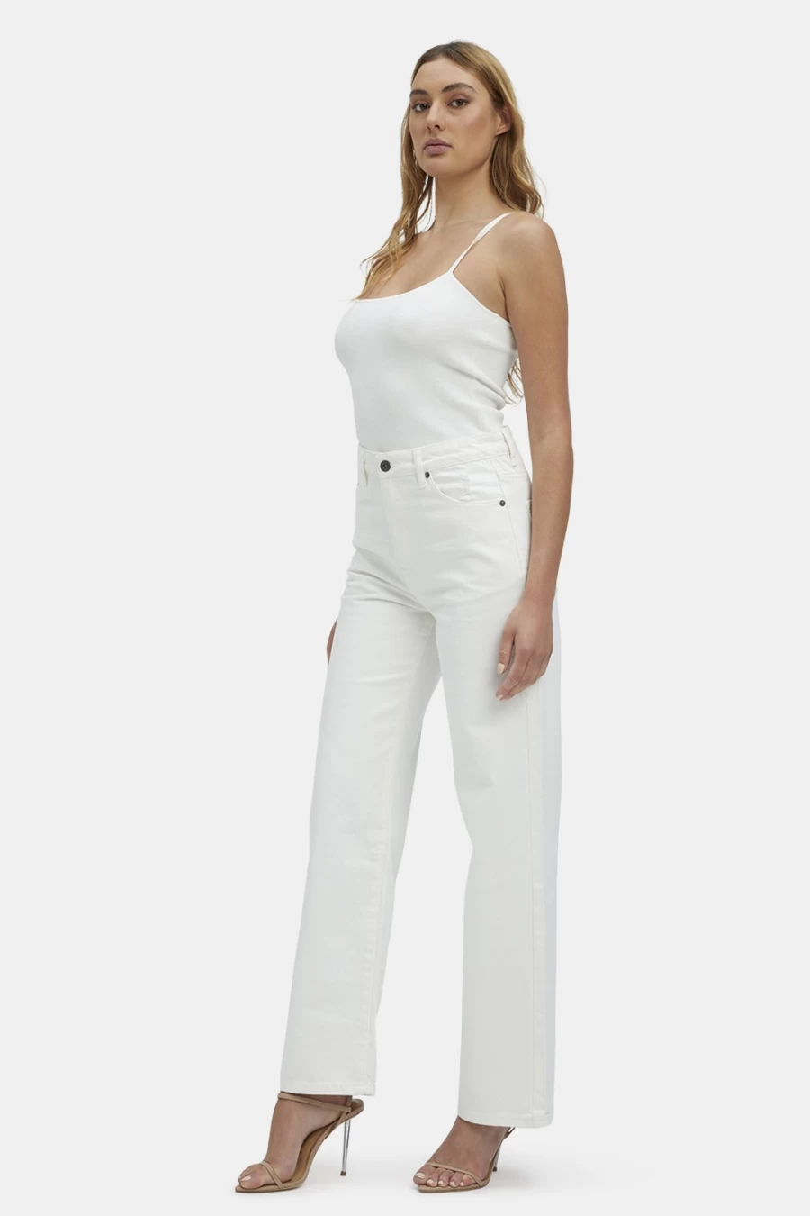 Bardot Women's Ivory Pia Straight Leg Jeans