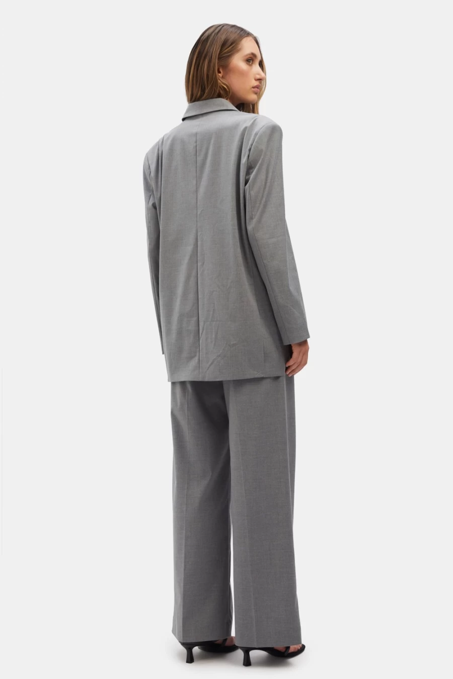 Bardot Women's Dusk Grey Oversized Blazer - Sacha Stylish Tailored Jacket