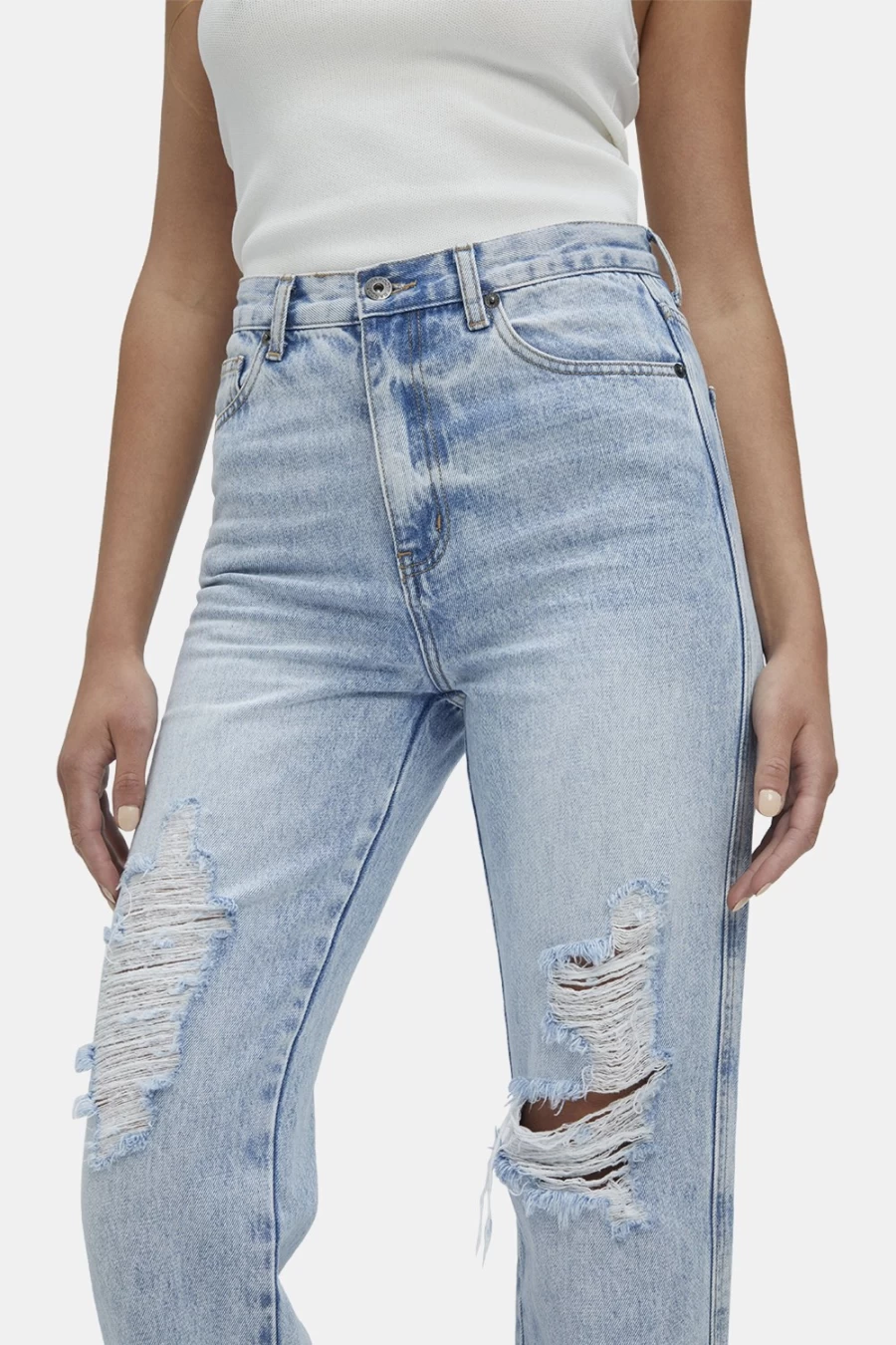 Bardot Women's Vintage Eva Straight Leg Jeans