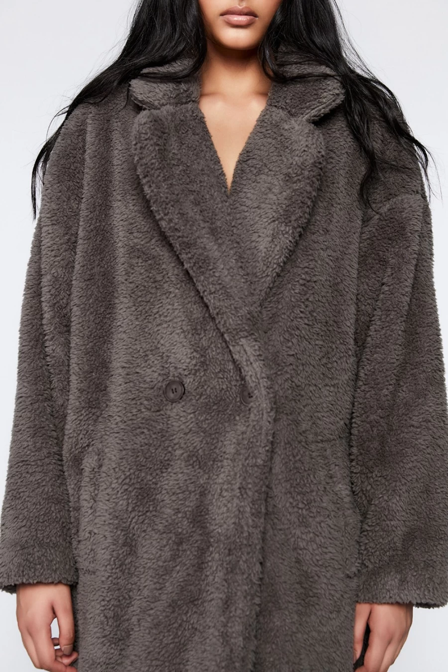 Bardot Women's Charcoal Teddy Coat - Warm & Stylish Outerwear