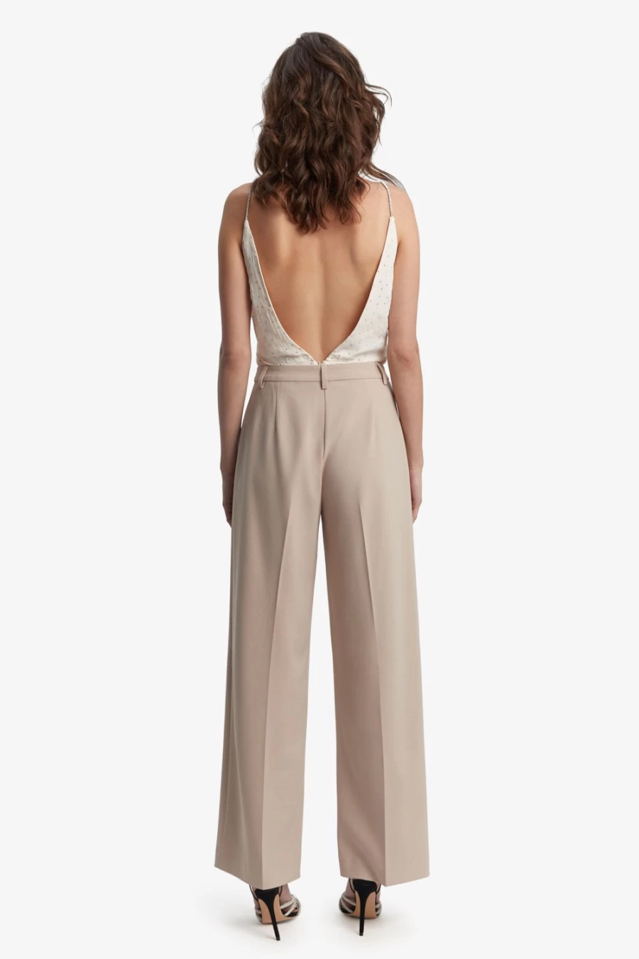 Bardot Women's Sloane Suit Pants in Sandstone - Tailored Formal Trousers