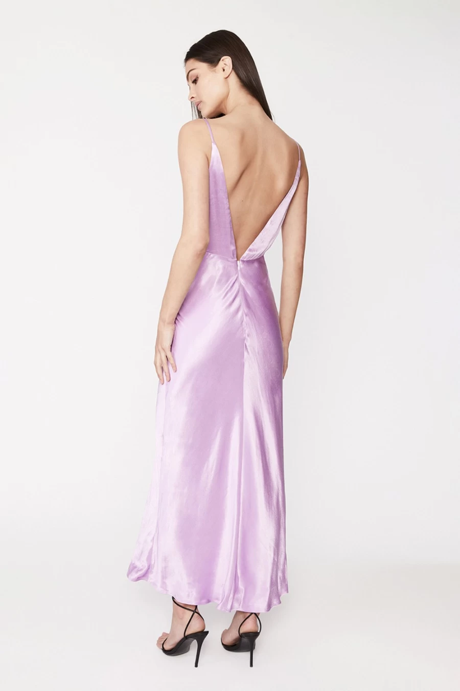 Bardot Women's Lilac Capri Slip Dress - Elegant Sleeveless Midi Dress